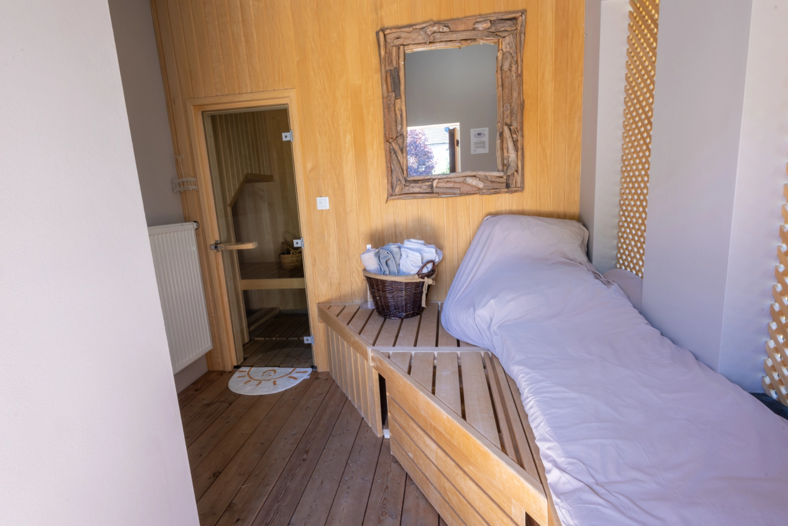 Vila Alice Bled — sauna relaxation area